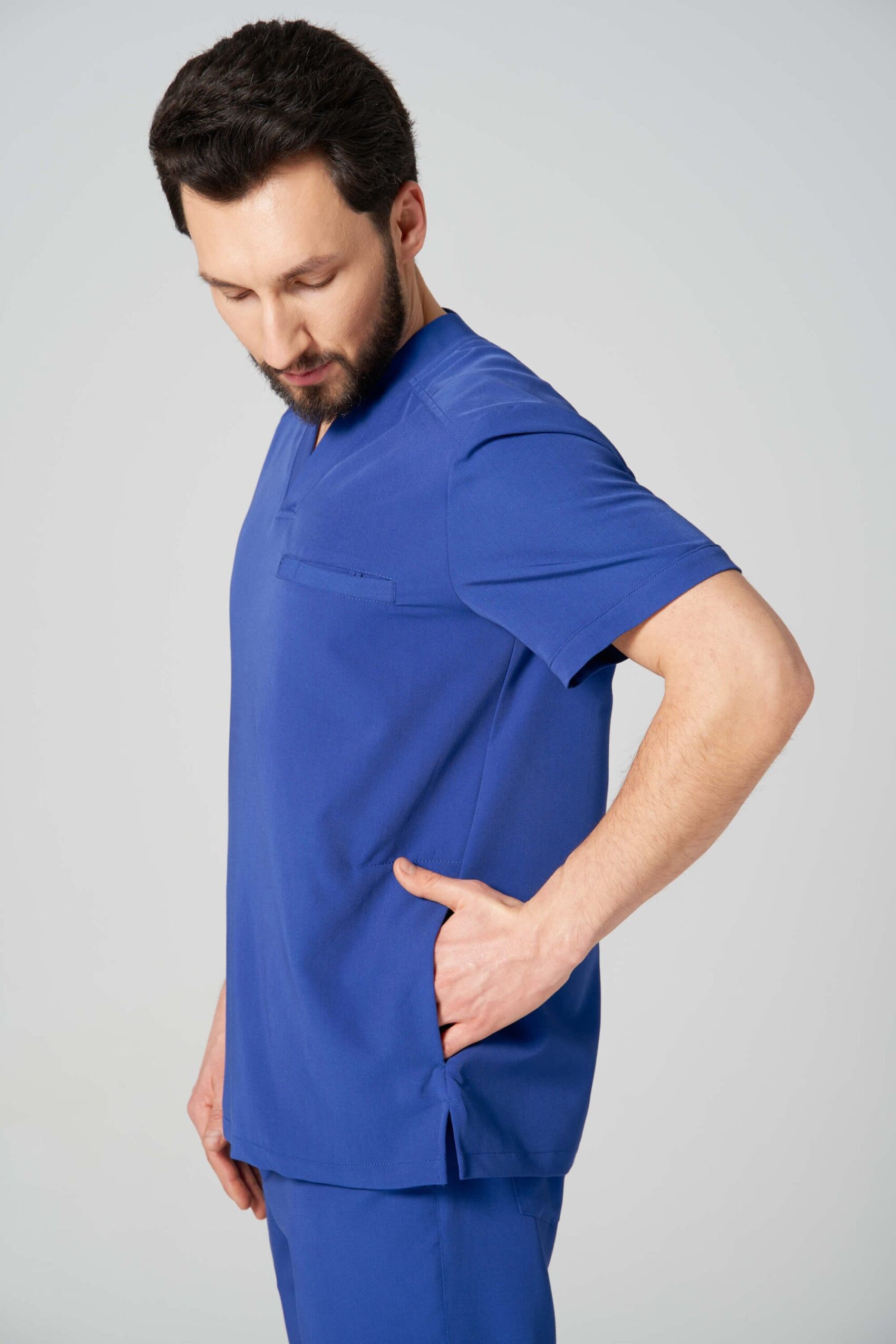 Bluza medyczna męska TENDO z magnesami healing blue