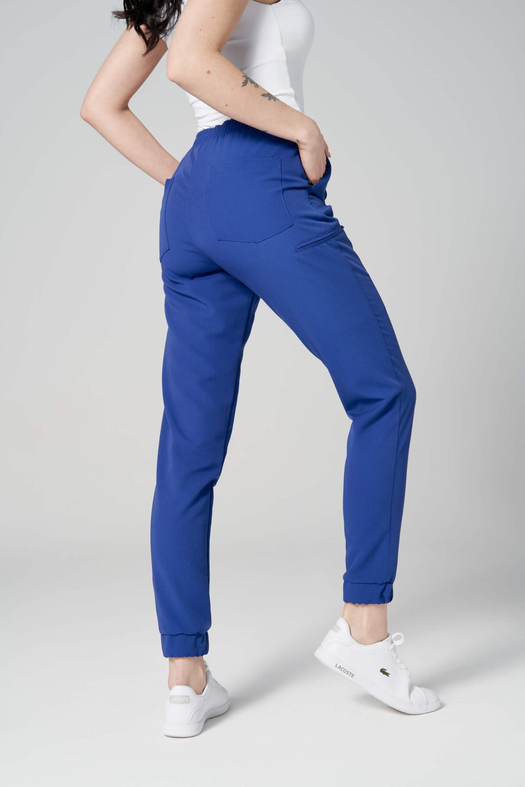 Spodnie medyczne damskie joggery TIBIA healing blue