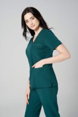 Bluza medyczna damska VALVA moss green
