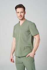 Bluza medyczna męska AXIS olive green